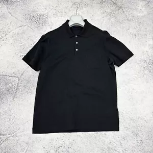 Louis Vuitton Mens Black Cotton Polo T-Shirt L size - Picture 1 of 17