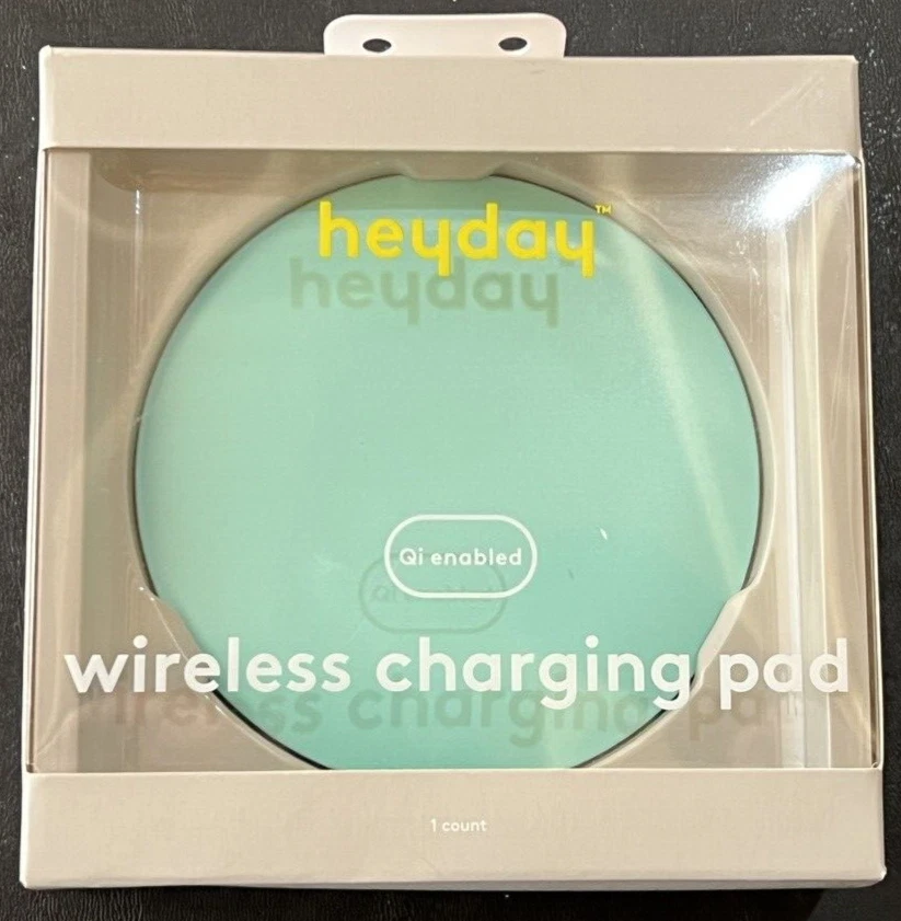 Almohadilla de carga inalámbrica de alta velocidad habilitada para Heyday Qi - verde azulado Foto 1 de 1