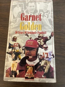 Garnet & Golden VHS 50 Years Of Seminole Football Home Video Florida State FSU - Imagen 1 de 4