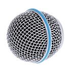 Replacement Mesh Mic  Mesh Microphone Grill Head with Inner Foam, Silver