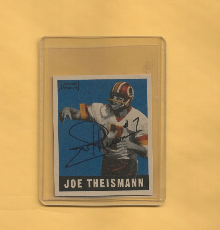 1997 Leaf Football #17 Joe Theismann AUTO #1944/1948 REDSKINS - Image 1 of 1