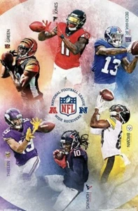 NFL RECEIVER POSTER JONES HOPKINS ODELL GREEN thielen brown steelers texans - Bild 1 von 3