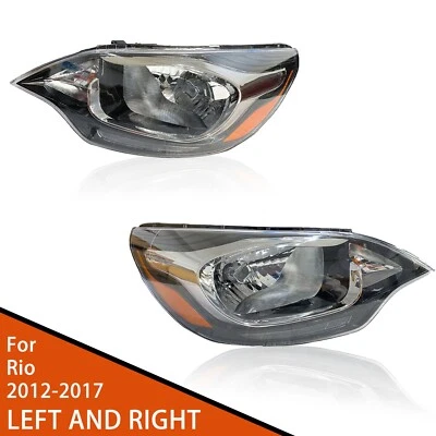 Faros halógenos izquierda y derecha para Kia Rio 2012-2015 2016 2017 sedán Foto 1 de 4