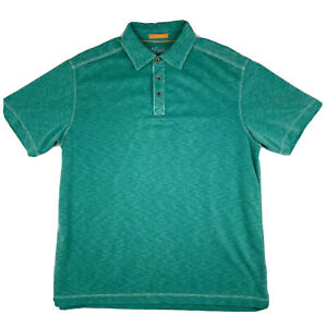 Woody's Polo Shirt Adult Medium Green Short Sleeve Modal Polyester Mens