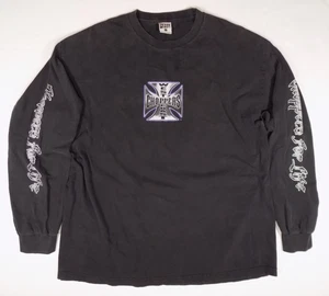 West Coast Choppers Vintage Y2K Long Sleeve Shirt 2XL Jesse Who Black Purple Car - Picture 1 of 7