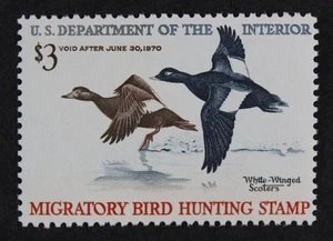 CKStamps: US Federal Duck Stamps Collection Scott#RW36 $3 Mint LH OG - Picture 1 of 2
