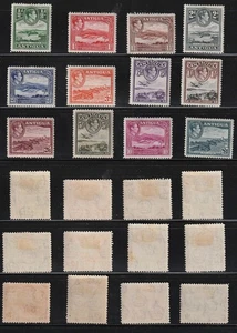 ANTIGUA KGVI 1938 1/2d a £1-, Juego completo SG 98-109 bisagras como nuevo. Cat £130- - Imagen 1 de 1