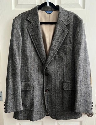 PENDLETON Wool Tweed Leather Patch Sleeve Professor Blazer Sport Coat Jacket 44L - Image 1 of 4