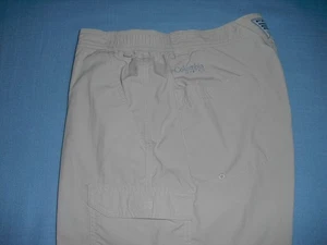 Columbia PFG Omni Shade Shorts Mens Beige Lightweight Cargo Nylon Sz 34 x 10 - Picture 1 of 5