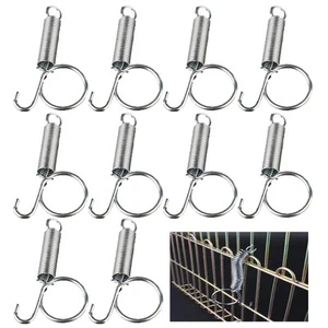 Spring Cage Latch Door Spring Hook Metal Finger for Fixing Rabbit, Dog, Cat, ... - Picture 1 of 5