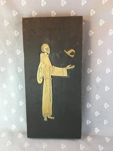 15 G6 Mid Century Mexican Modernist Emaus Talleras St Francis Plaque - Picture 1 of 10