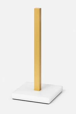 Free Standing Paper Towel Stand Holder Gold / White Base For Standard/Jumbo Size - Image 1 of 3