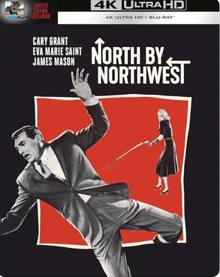 North By Northwest 4K Ultra HD + Blu Ray Steelbook/новый/запечатанный/Кэри Грант - Изображение 1 из 2
