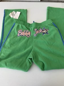 RARE NWT Bobby Jack Girls Size Large Green Fleece Long Pants Sweatpants - Picture 1 of 7