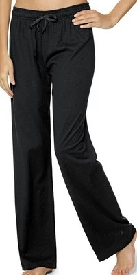 NWT Champion Authentic Womens Small Black Jersey Knit Lounge Pants, 32.5" Inseam - Image 1 of 4