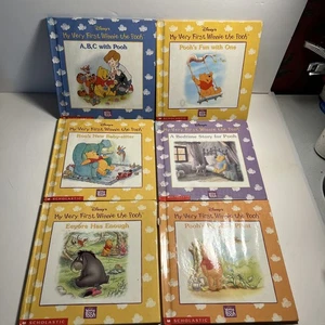 Disney’s My Very First Winnie The Pooh Books Lot 6 Hardcover Scholastic - Picture 1 of 23