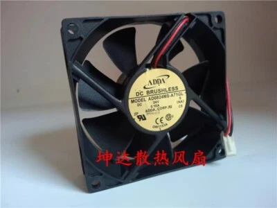 ADDA AD0824MS-A71GL 8025 24V 0.10A 8CM 2-Pin Cooling Fan - Image 1 of 2