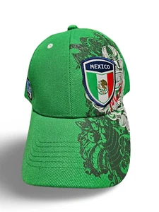 Equipo Internacional de Fútbol de México Equipo Ajustable Color Verde Sombrero Gorra - Imagen 1 de 5