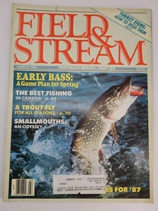 Field & Stream Magazine March 1987 How To Read Turkey Signs Trout Fly Fishing  - Imagen 1 de 7