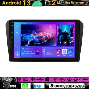 9"Android 13 Autoradio GPS SAT Navi Stereo Carplay DAB BT For Mazda 3 2004-2009 - Bild 1 von 12