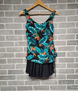 Shore Shapes Womens One Piece Swimsuit Tropical Print Tummy Control Slimming 8 - Picture 1 of 9