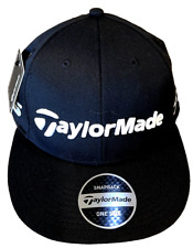 NEW 2024 TaylorMade Flatbill Snapback Black Golf Hat/Cap