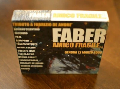 Faber Amico Fragile / Celentano, Battiato et (2CD, 2003 Sony Bmg/Fondazione) NEW - Immagine 1 di 4