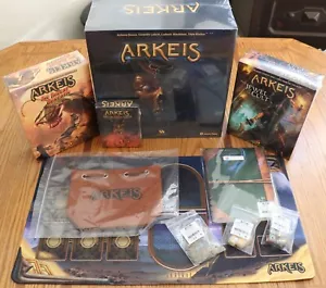 Arkeis Deluxe Board Game Kickstarter Bundle All-In Dice Expansions Reset Kit New - Picture 1 of 8