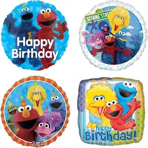 Sesame Street Birthday Balloon Bouquet Set of 4 Birthday Party Balloons - Picture 1 of 5