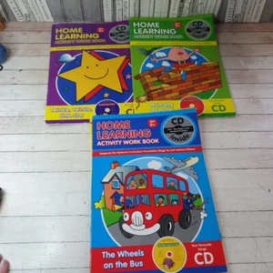 Home Learning Activity Workbook Bundle & CD X 3 Maths Spelling - Picture 1 of 5