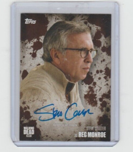 WALKING DEAD SEASON 5 STEVE COULTER/REG AUTOGRAPH CARD MUD PARALLEL #/50!!