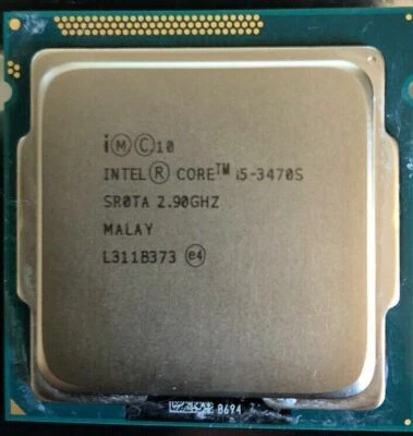 Procesadores CPU Intel Core i5-3470S 2,9 GHz cuatro núcleos 5 GT/s DMI SR0TA LGA1155 Foto 1 de 4