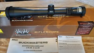 NIB Nikon Buckmaster II Black Matte 4-12x40 BDC Long Range Rifle Scope 