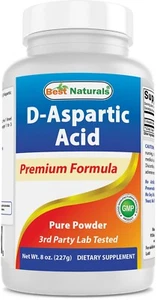 Best Naturals D-Aspartic Acid Pure Powder 8 OZ - Picture 1 of 7
