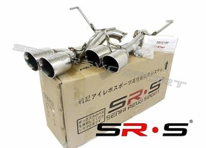 SRS Axleback QUAD TIP Escape Pulido 3.5" Puntas para 2015 16 17 18 19 20 WRX STI - Imagen 1 de 2
