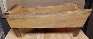Veteran Made Custom Live Edge Wooden 26 x 12 x 10 Storage Deck Box Decor 002 - Picture 1 of 8