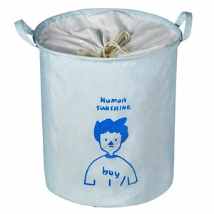 Large Sized Storage Basket Laundry Waterproof Clothes Toy Bin Laundry Basket Kid - Picture 1 of 14