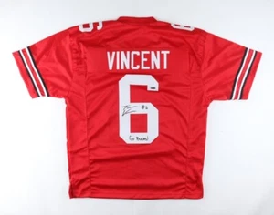 Taron Vincent Signed Jersey Inscribed "Go Bucks!" (Playball) COA - Picture 1 of 3