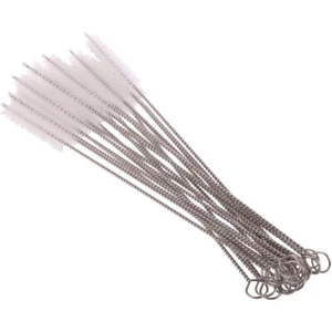 6x Appetito Stainless Steel Straw Cleaning Brush Drinking Pipe Cleaner - Picture 1 of 1