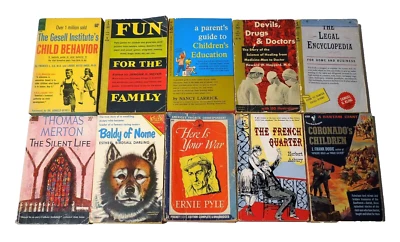 Lot of 10 Vintage 1950s Non-Fiction Books: Here is Your War, The Silent Life, +8 - Image 1 of 4