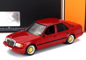IXO 1/43 DIECAST 1984 MERCEDES-BENZ 300E 300 E (W124) IN RED/GOLD WHEELS CLC544 - Picture 1 of 8