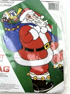 Santa Claus Flag Waterproof Full Color Polyester Giant 28" x 40" New Open Pack - Picture 1 of 6
