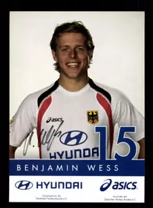 Benjamin Wess Autogrammkarte Hockey Nationalmannschaft Original Sign+ A 218069 - Bild 1 von 2