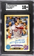 Juan Soto Autograph Topps Gypsy Queen 2019 #GQA-JS GEM Mint 10