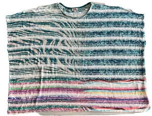Avenue Multicolor Bohemian Lightweight Poncho Tunic Knit Top Womens Size 22/24 - Picture 1 of 6