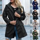 Dark Green Ladies' Outdoor Windproof Coat Long Length Waterproof Rain Jacket