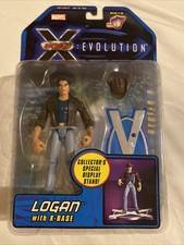 NEW MARVEL X-MEN EVOLUTION WOLVERINE LOGAN ACTION FIGURE WITH X-BASE STAND!