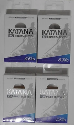 ULTIMATE GUARD - KATANA PRECISE-FIT SLEEVES - TRANSPARENT - STANDARD (X400)