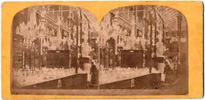 London The International Exhibition of 1862.Photo Stereo view.The Glass Court. - Foto 1 di 2