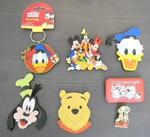 Disney Mickey Mouse & 101 Dalmations Magnets Pin Button Keychain Donald Duck - Picture 1 of 10